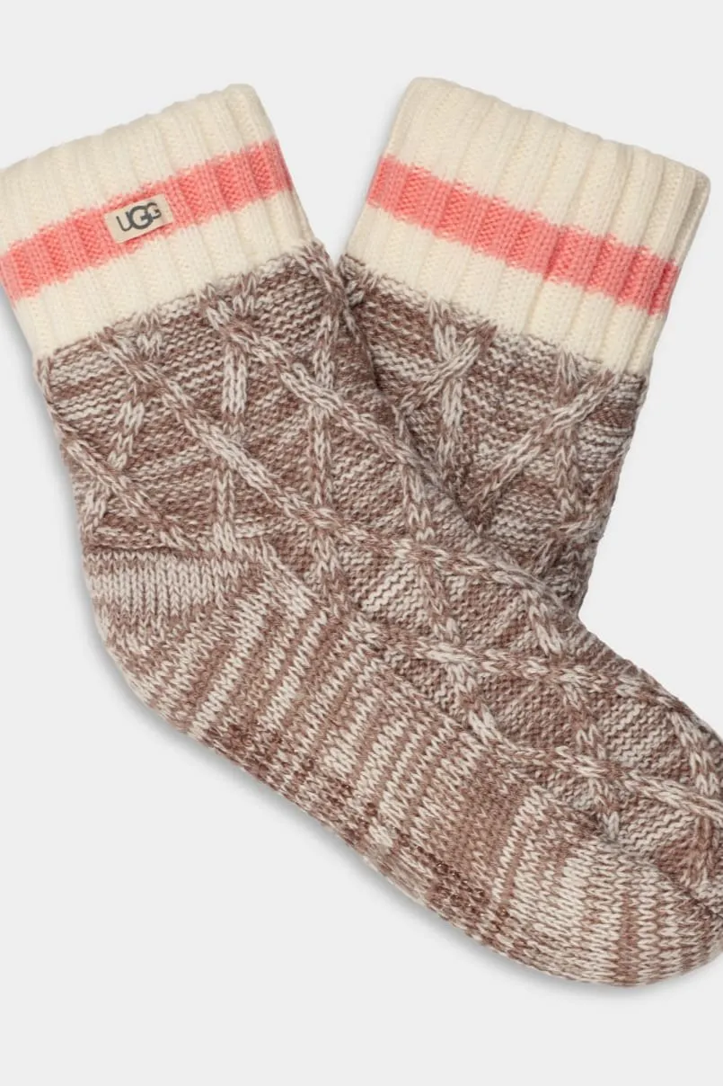 UGG Deedee Fleece Lined Quarter Sock Allspice