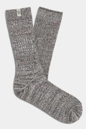 UGG Rib Knit Slouchy Crew Sock Nightfall