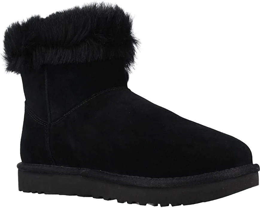 Ugg - Women Classic Fluff Pin Mini (Black)