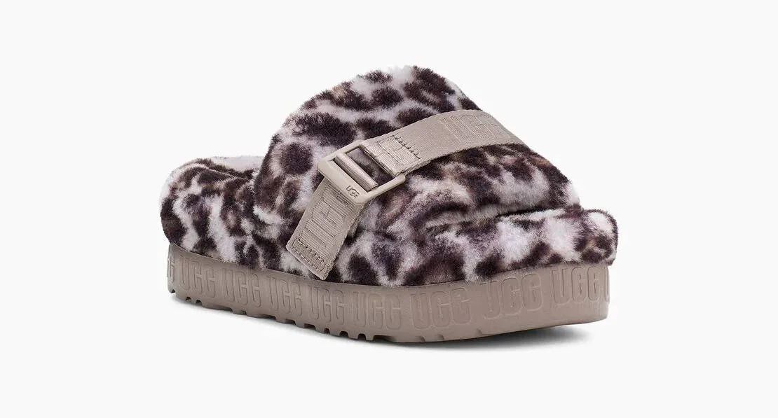 UGG Womens Fluffita Panther Print Stormy Grey