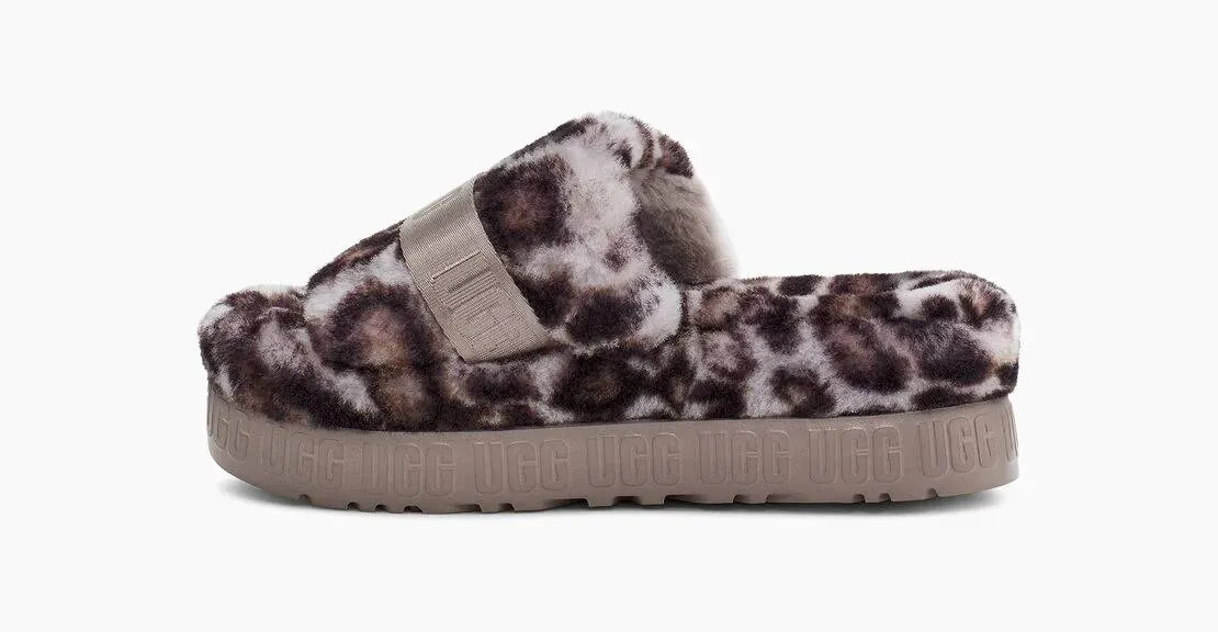 UGG Womens Fluffita Panther Print Stormy Grey