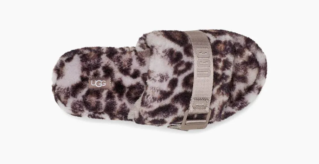 UGG Womens Fluffita Panther Print Stormy Grey