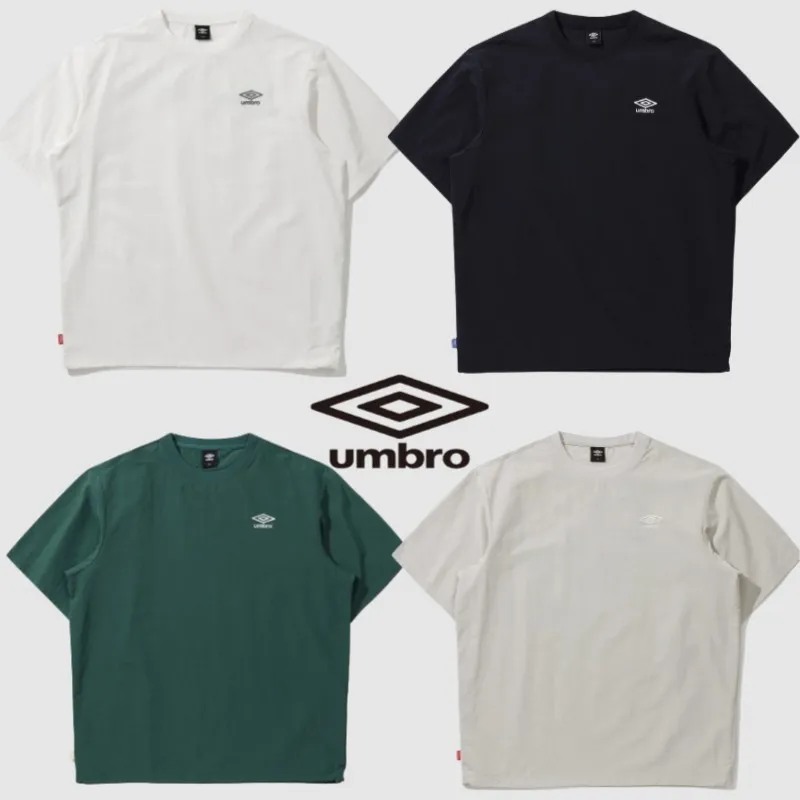 UMBRO  |Nylon U-Neck Plain Short Sleeves T-Shirts