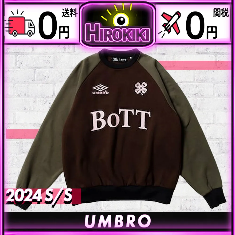 UMBRO  |Unisex Street Style Collaboration Logo Sweatshirts