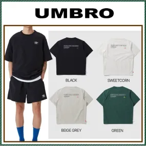 UMBRO  |Unisex Street Style Plain Short Sleeves Logo T-Shirts