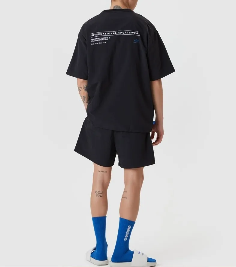 UMBRO  |Unisex Street Style Plain Short Sleeves Logo T-Shirts