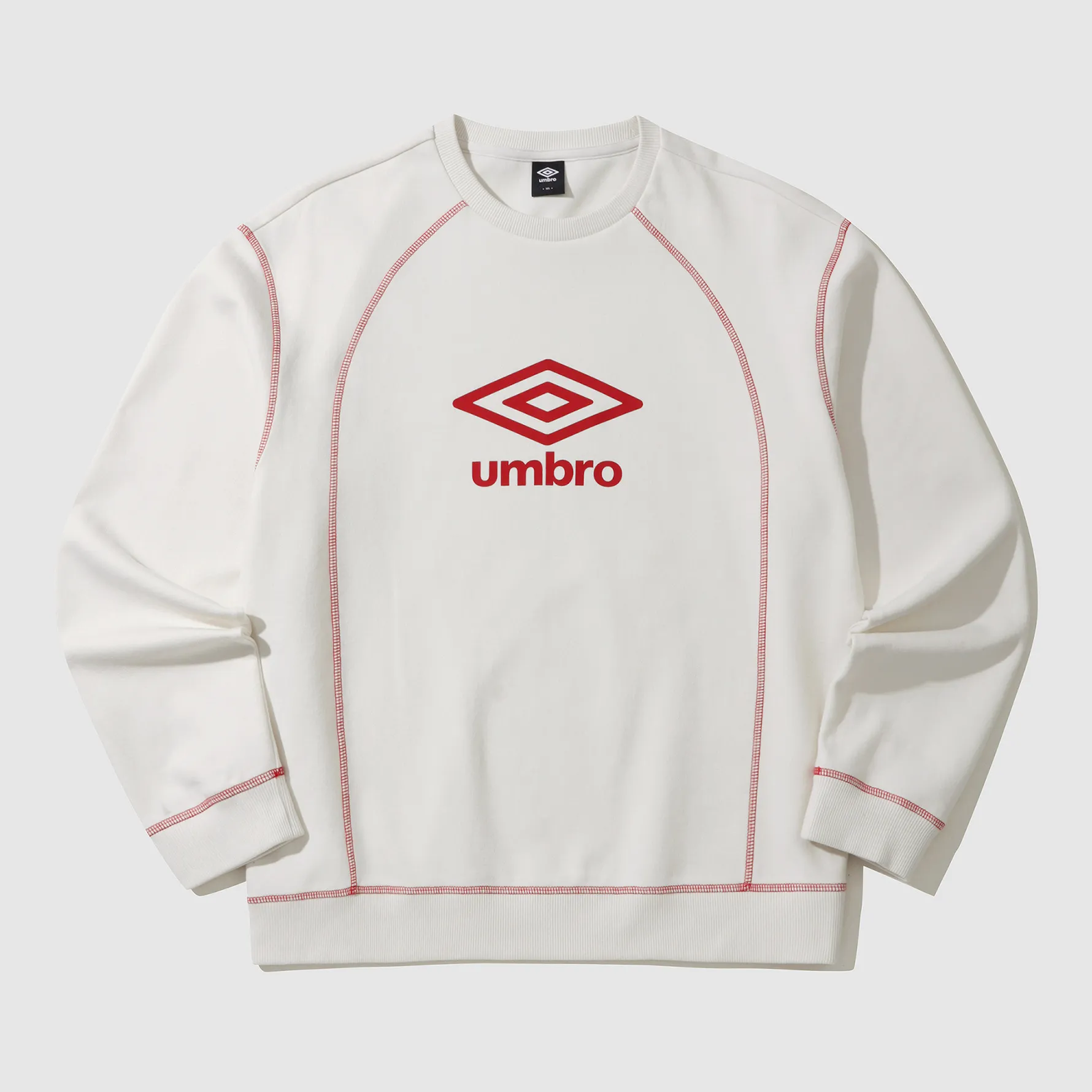 UMBRO  |Unisex Street Style U-Neck Long Sleeves Plain Cotton Logo