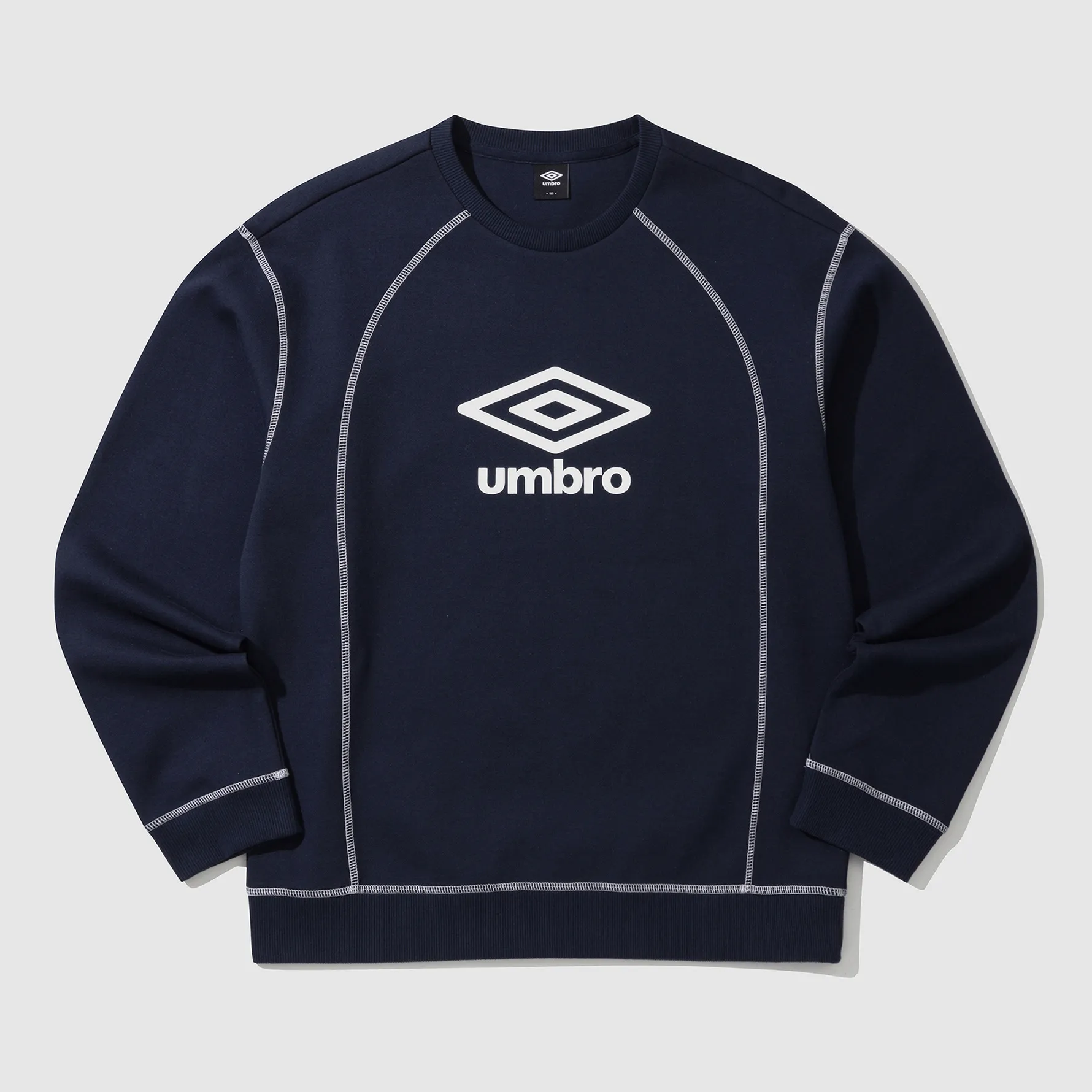 UMBRO  |Unisex Street Style U-Neck Long Sleeves Plain Cotton Logo