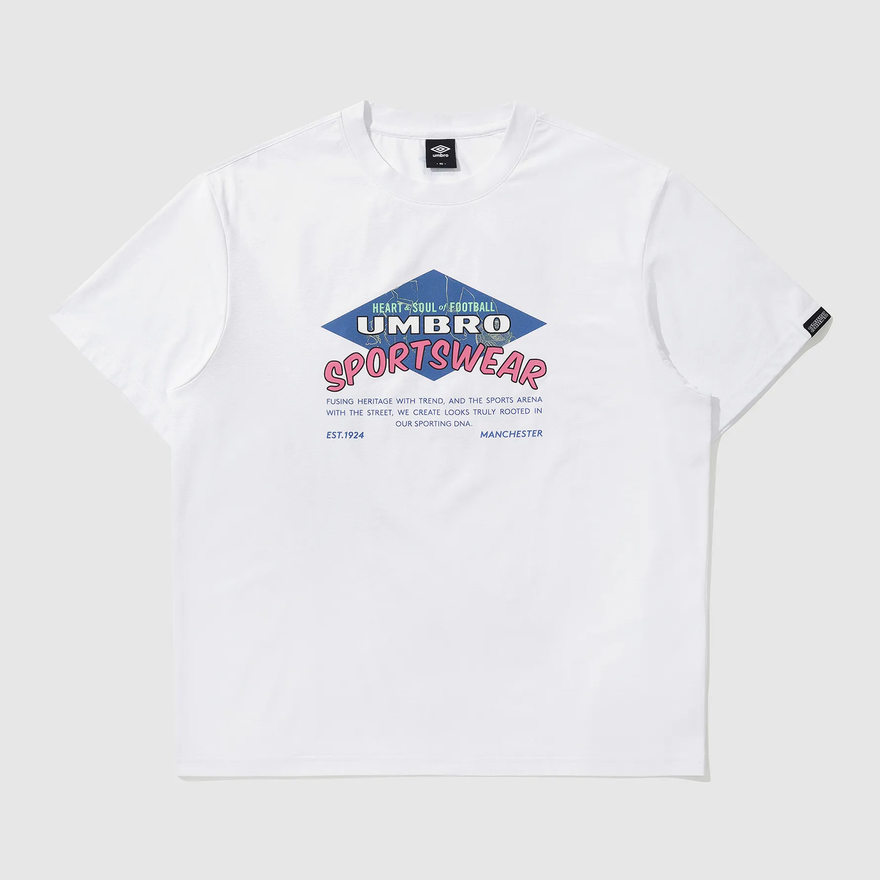 UMBRO  |Unisex Street Style U-Neck Plain Logo T-Shirts