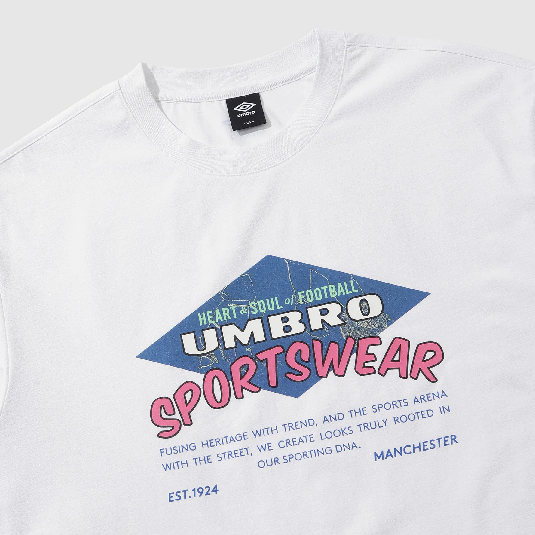 UMBRO  |Unisex Street Style U-Neck Plain Logo T-Shirts