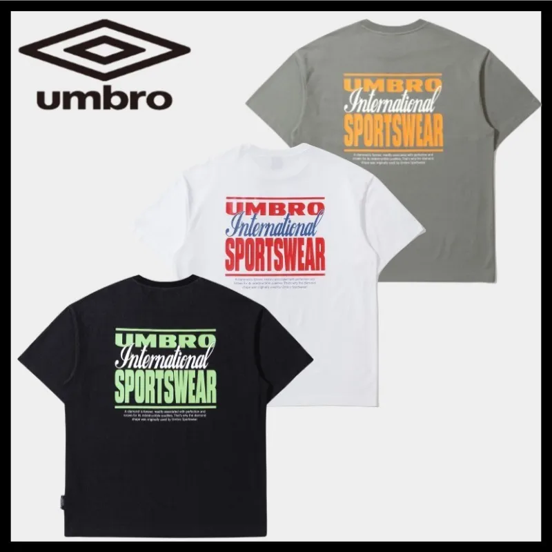 UMBRO  |Unisex Street Style U-Neck Plain Short Sleeves Logo T-Shirts