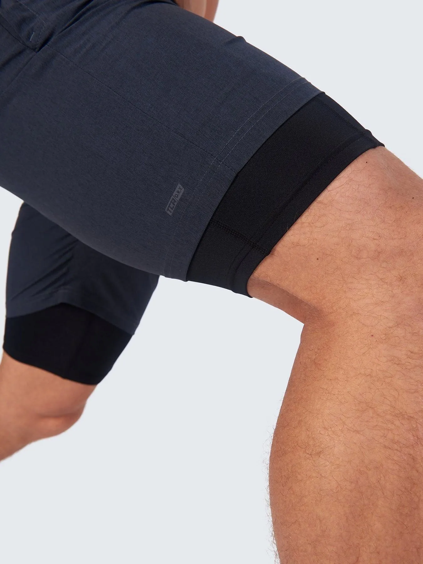 Utility 2-in-1 Running Short For Men With Side Zip Pockets, Internal Compression Lining With Pocket & Elastic Waistband