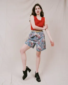 Vintage Floral Cotton Shorts (S-L)