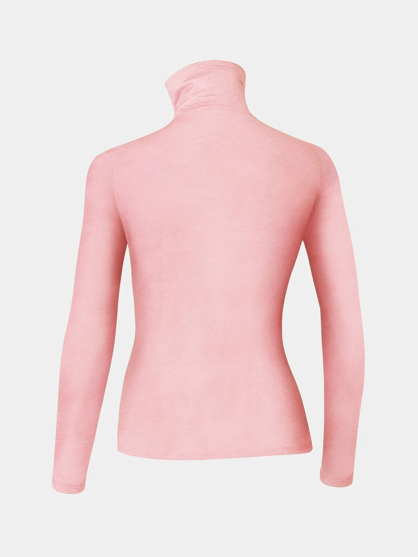 Warm-Up Thermal Long Sleeve Funnel Neck Top For Girls With Brushed Inner Fabric, Thumbholes & Reflective Strips