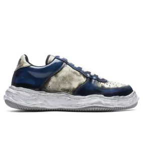 Wayne Brushed Patent Leather Low - Blue