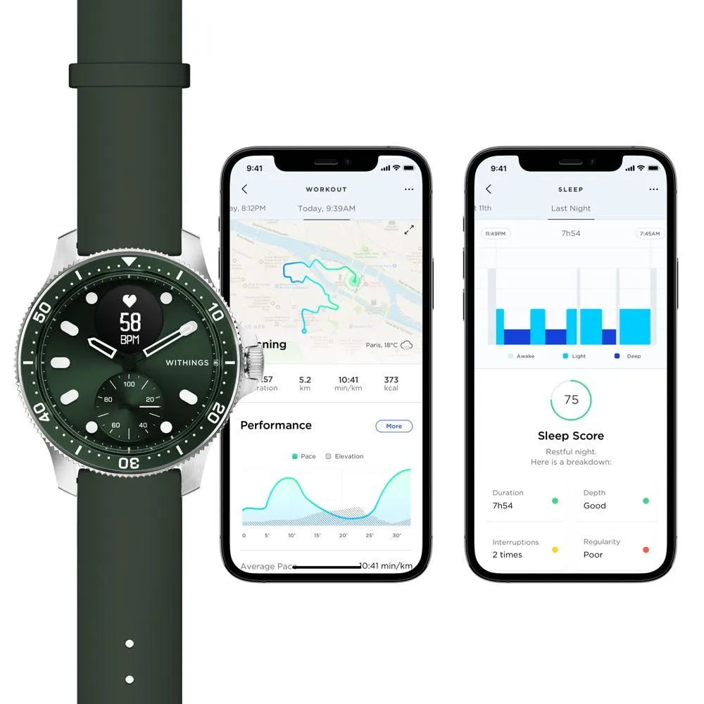 Withings ScanWatch Horizon - Hybrid Smartwatch with ECG, Heart Rate & Oximeter