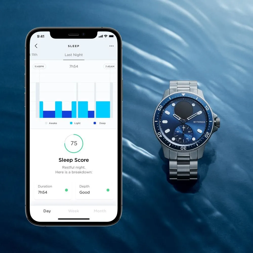 Withings ScanWatch Horizon - Hybrid Smartwatch with ECG, Heart Rate & Oximeter